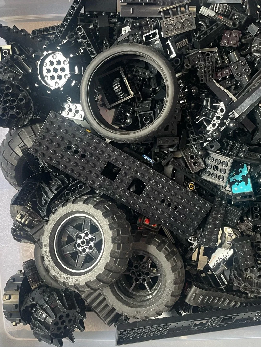 8+ Pounds Black Lego Pieces, Assorted Pieces